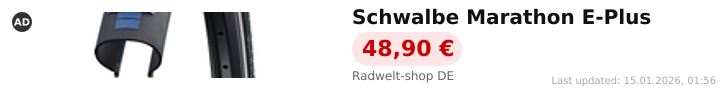 Adverisement: Schwalbe Marathon E-Plus