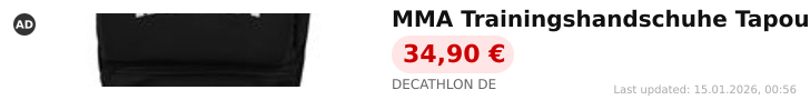 Adverisement: MMA Trainingshandschuhe Tapout Hasley
